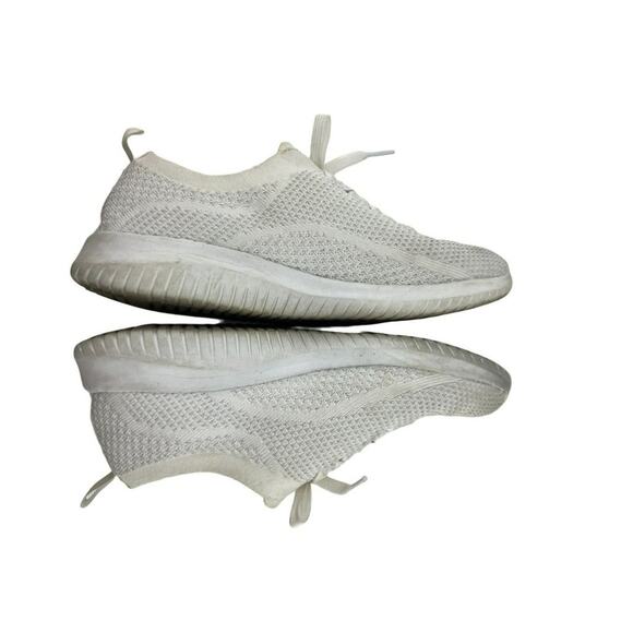 Skechers Women's Ultra Flex Salutations Trainers White Silver Sneaker Size 7.5 - Picture 3 of 8